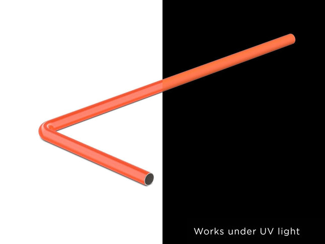 PrimoChill SX Pre-Bent 14mm ID x 16mm OD Rigid Copper Tube - UV Orange