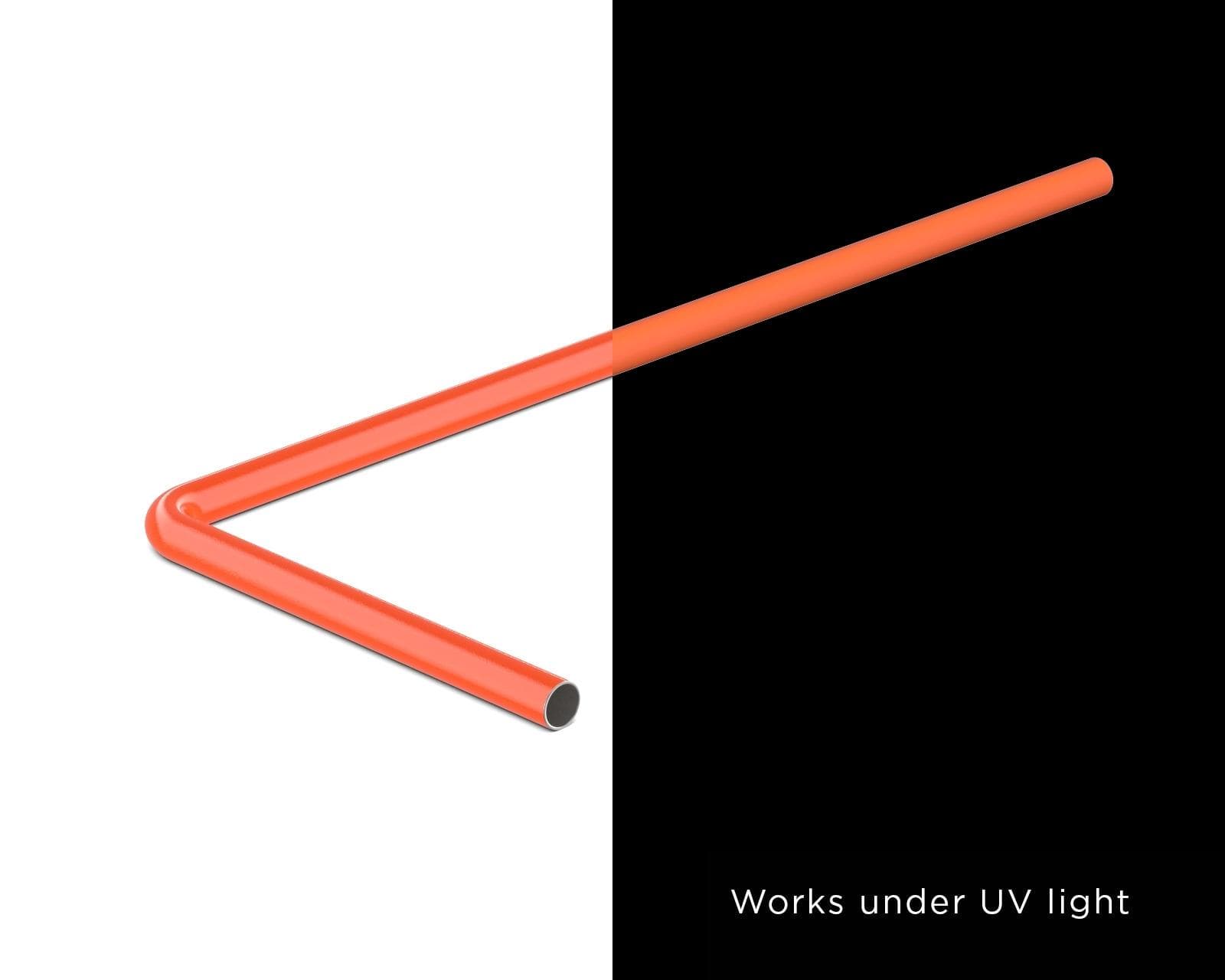 PrimoChill SX Pre-Bent 14mm ID x 16mm OD Rigid Copper Tube - UV Orange