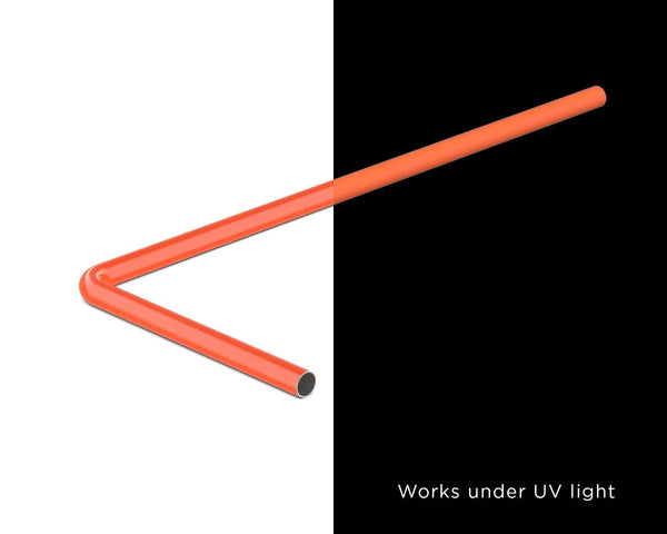 PrimoChill SX Pre-Bent 1/2in. OD Rigid Copper Tube - UV Orange