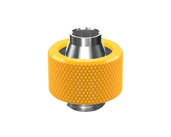 PrimoChill SecureFit SX - Premium Compression Fitting For 3/8in ID x 5/8in OD Flexible Tubing (F-SFSX58) - Available in 20+ Colors, Custom Watercooling Loop Ready - PrimoChill - KEEPING IT COOL Yellow