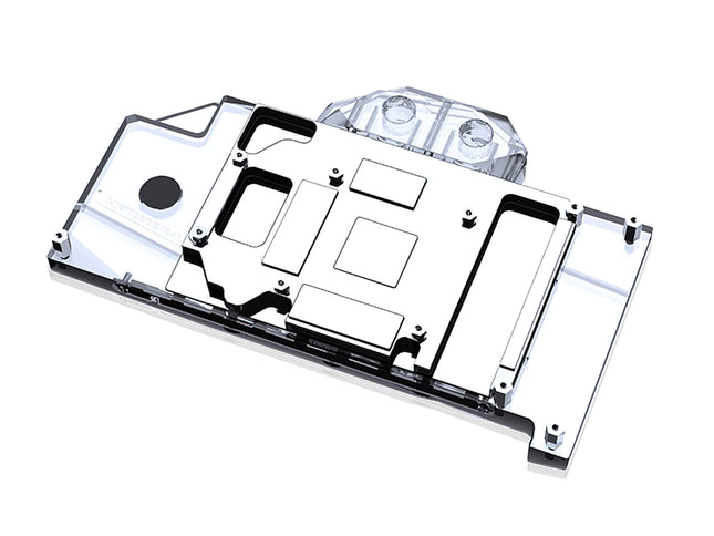 Bykski Full Coverage GPU Water Block and Backplate for GALAXY RTX 3060Ti EX (1-CLICK OC)(N-GY3060TIBK-X)