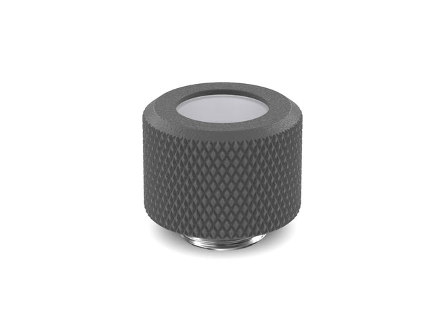 PrimoChill 12mm OD Rigid SX Fitting - TX Matte Gun Metal