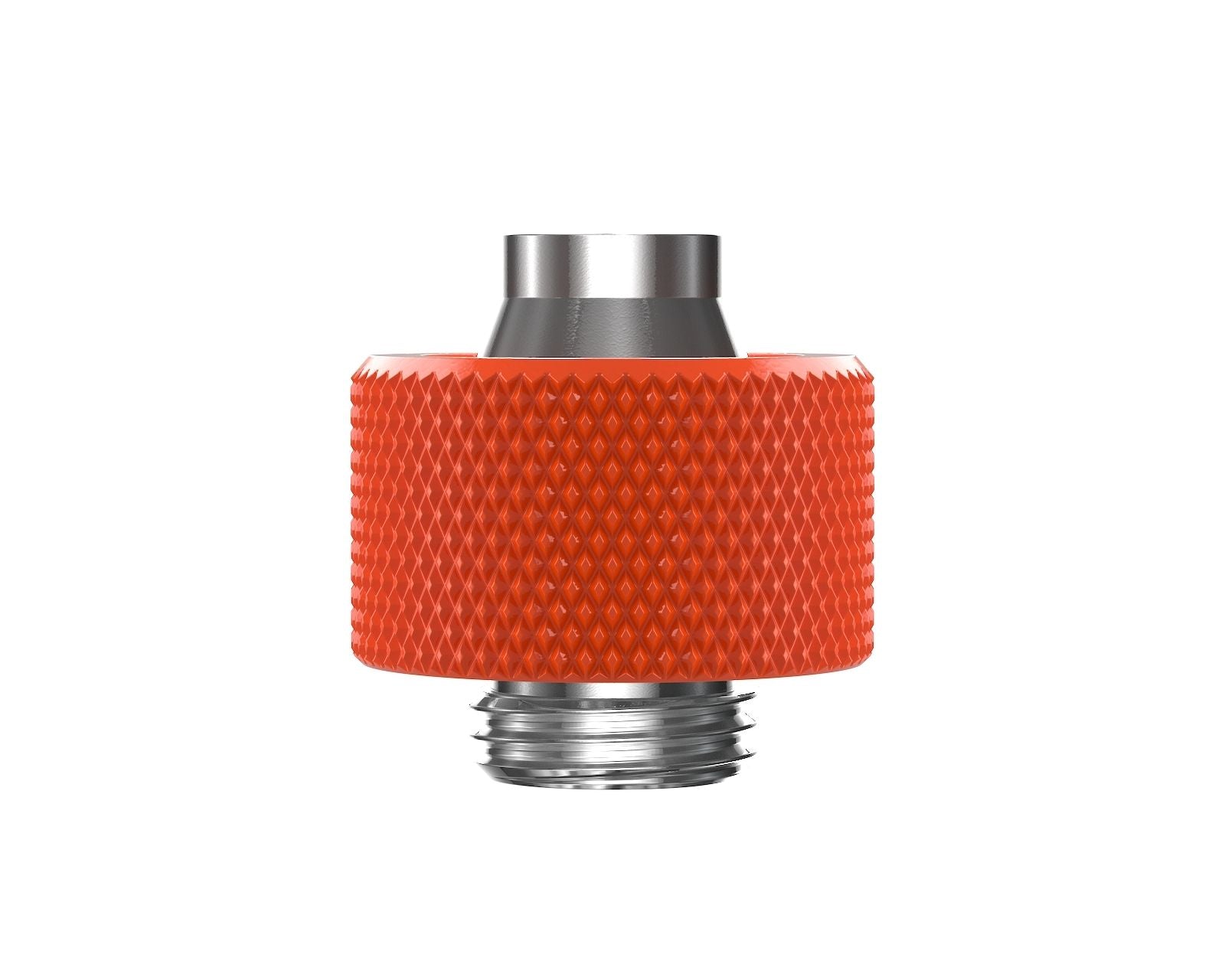 PrimoChill SecureFit SX - Premium Compression Fitting For 7/16in ID x 5/8in OD Flexible Tubing (F-SFSX758) - Available in 20+ Colors, Custom Watercooling Loop Ready - UV Orange
