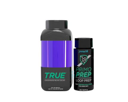 PrimoChill True - Computer WaterCooling Coolant, Concentrate, Low-Conductive, Transparent, Full Protection, PrimoPrep Included, Proudly Made in the USA (Yields a Gallon of Coolant) - UV Purple