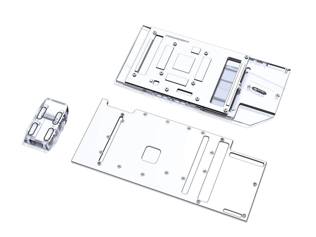 Bykski Full Coverage GPU Water Block w/ Integrated Active Backplate for MSI RTX 3090 GAMING X TRIO (N-MS3090TRIO-TC)