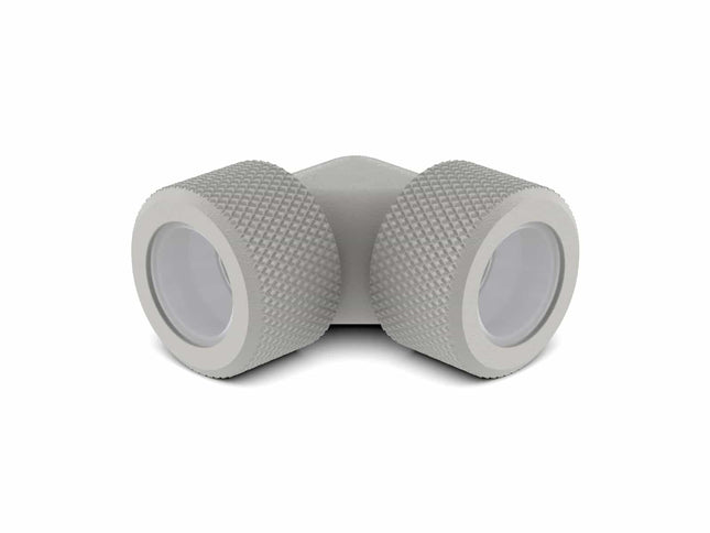 PrimoChill 16mm Rigid SX 90 Degree Fitting Set - PrimoChill - KEEPING IT COOL TX Matte Silver