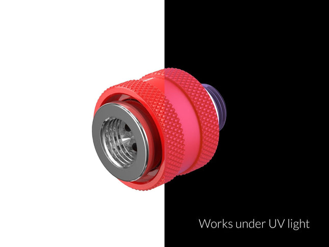 PrimoChill Male to Female G 1/4 SX Mini Pull Drain Valve - UV Red