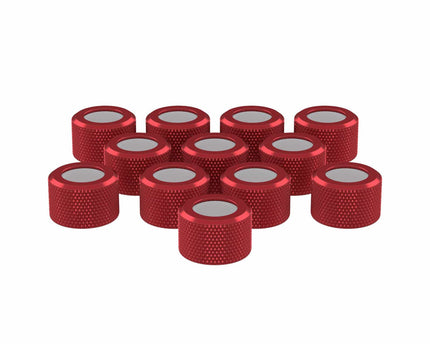 PrimoChill RMSX Replacement Cap Switch Over Kit - 12mm - Candy Red