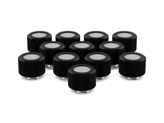 PrimoChill 14mm OD Rigid SX Fitting - 12 Pack - TX Matte Black