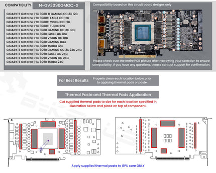 Bykski Full Coverage GPU Water Block and Backplate For GIGABYTE GeForce RTX 3080/3080ti/3090 GAMING/EAGLE/VISION/TURBO (N-GV3090GMOC-X