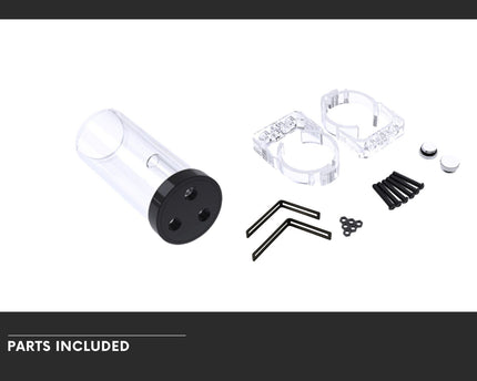 Bykski 60mm Add-On Reservoir Acrylic Tube/Mounting Kit, Available in 4 lengths (CT-F60-AL-V2) - 150MM