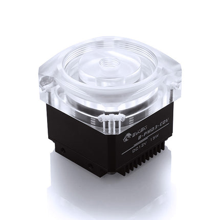Bykski DDC Pump w/ Armor and Reservoir Ready Pump Top - Black (CP-PMD3COV-X)
