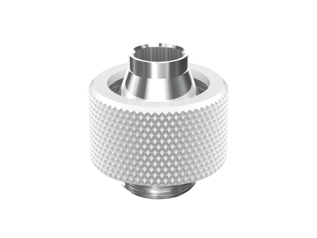 PrimoChill SecureFit SX - Premium Compression Fitting For 7/16in ID x 5/8in OD Flexible Tubing (F-SFSX758) - Available in 20+ Colors, Custom Watercooling Loop Ready - Sky White