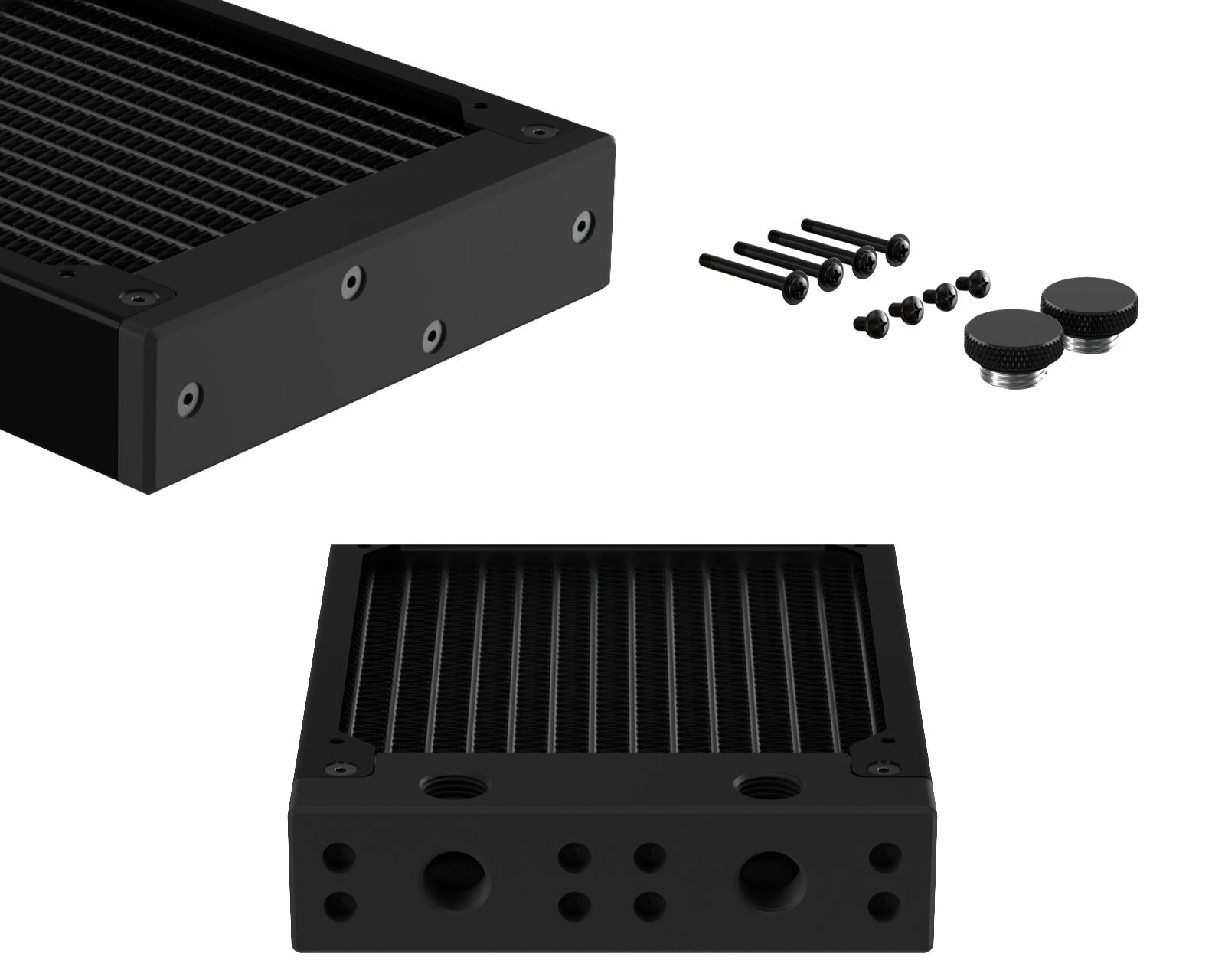 Primo Plus Radiator PrimoChill 120SL (30mm) EXIMO Modular Radiator, Black POM, 1x120mm, Si ...
