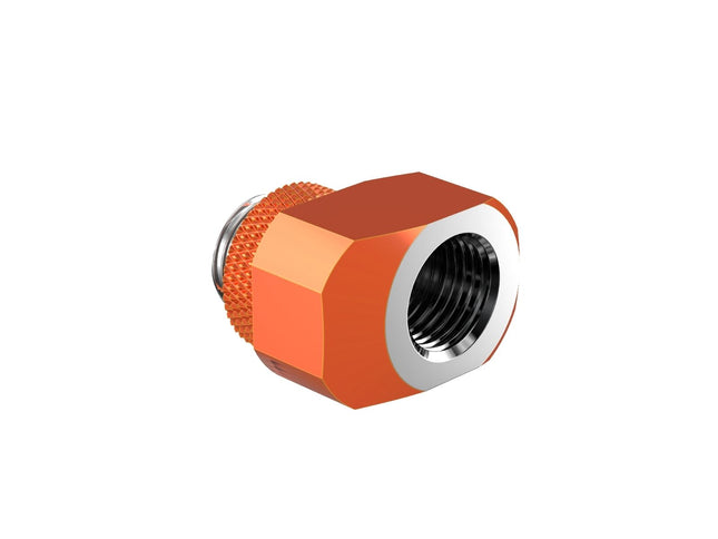 PrimoChill InterConnect SX Male to Female G 1/4in. Offset Full Rotary Fitting - 10mm - Candy Copper