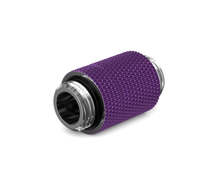 PrimoChill Dual Male G 1/4in. SX Rotary Extension Coupler - Candy Purple