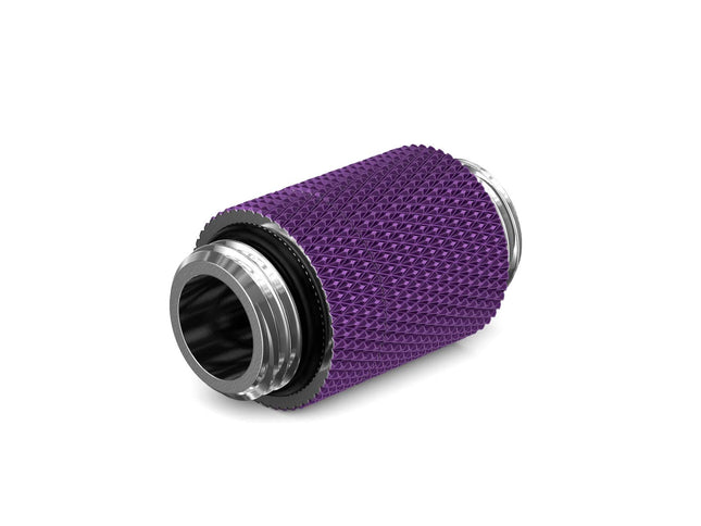 PrimoChill Dual Male G 1/4in. SX Rotary Extension Coupler - Candy Purple