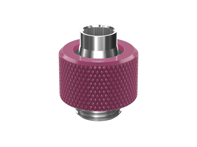 PrimoChill SecureFit SX - Premium Compression Fitting For 3/8in ID x 1/2in OD Flexible Tubing (F-SFSX12) - Available in 20+ Colors, Custom Watercooling Loop Ready - Magenta