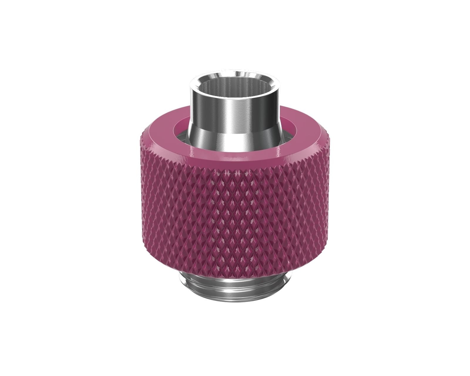 PrimoChill SecureFit SX - Premium Compression Fitting For 3/8in ID x 1/2in OD Flexible Tubing (F-SFSX12) - Available in 20+ Colors, Custom Watercooling Loop Ready - Magenta