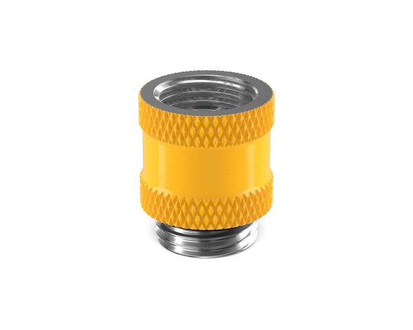 PrimoChill Male to Female G 1/4in. 15mm SX Extension Coupler - Yellow