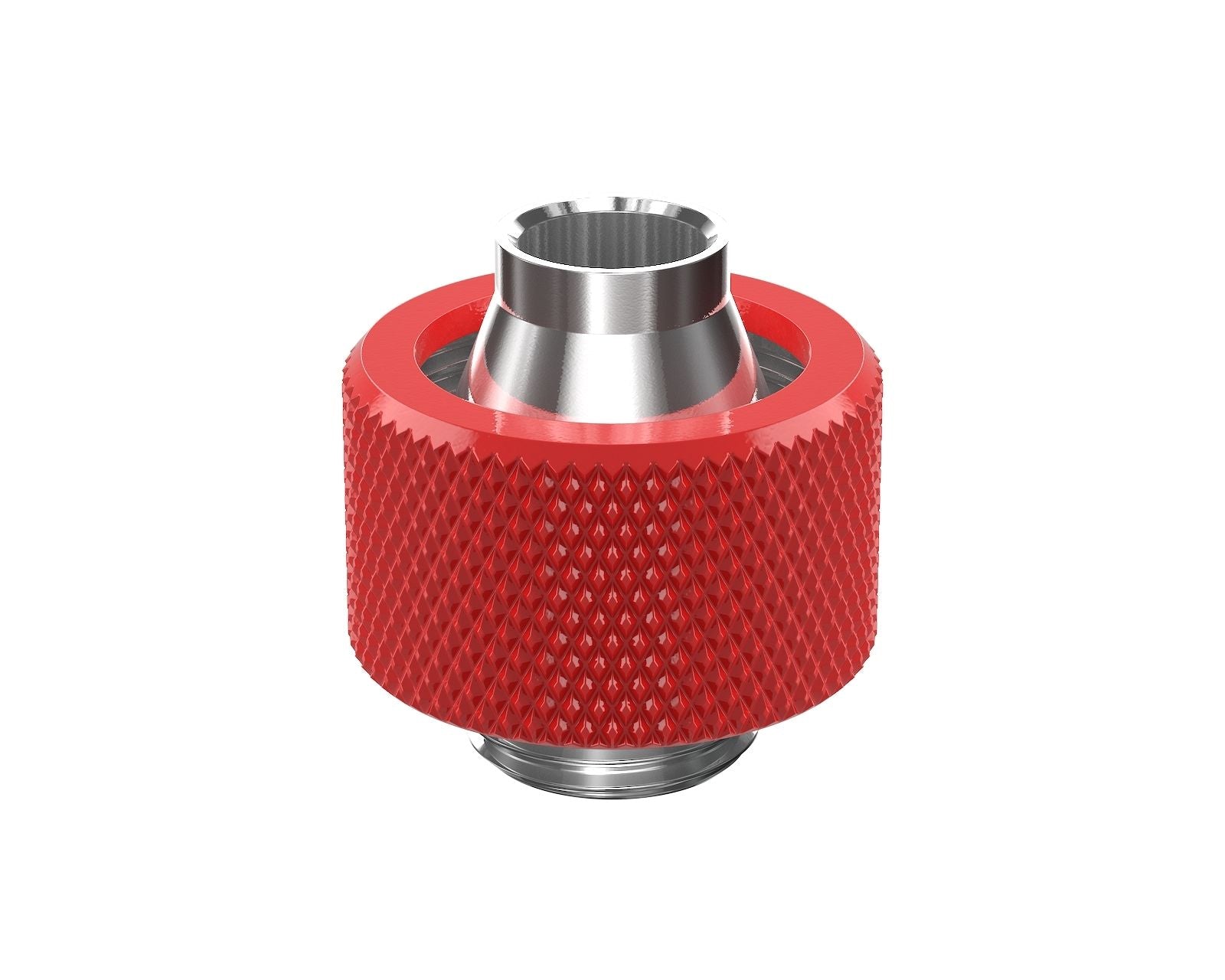 PrimoChill SecureFit SX - Premium Compression Fitting For 7/16in ID x 5/8in OD Flexible Tubing (F-SFSX758) - Available in 20+ Colors, Custom Watercooling Loop Ready - Razor Red