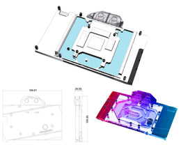 Bykski Full Coverage GPU Water Block and Backplate For Colorful iGame GeForce RTX 4070 Ti Super Ultra W OC 16GB V2  (N-IG4070TISULOC-X)