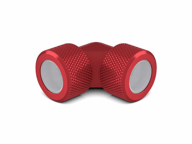 PrimoChill 16mm Rigid SX 90 Degree Fitting Set - PrimoChill - KEEPING IT COOL Candy Red