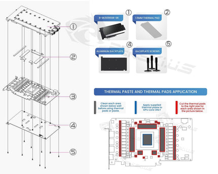 Bykski Durable Metal/POM GPU Water Block and Backplate For ZOTAC GeForce RTX 5090 D 32GB SOLID OC (B-ML5090GR-SR) - Continuous Usage