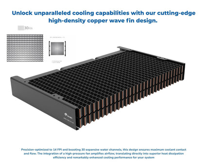 Bykski High-Performance Multi-Block 2,000W Heat Dissipation Radiator, 9x120mm Support (B-RD1080-TK-V2)