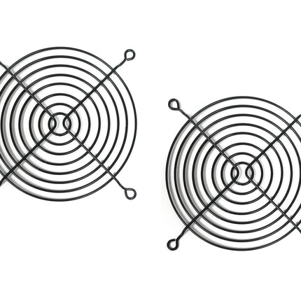 120mm Wire Fan Grill - Black (2 Pack)