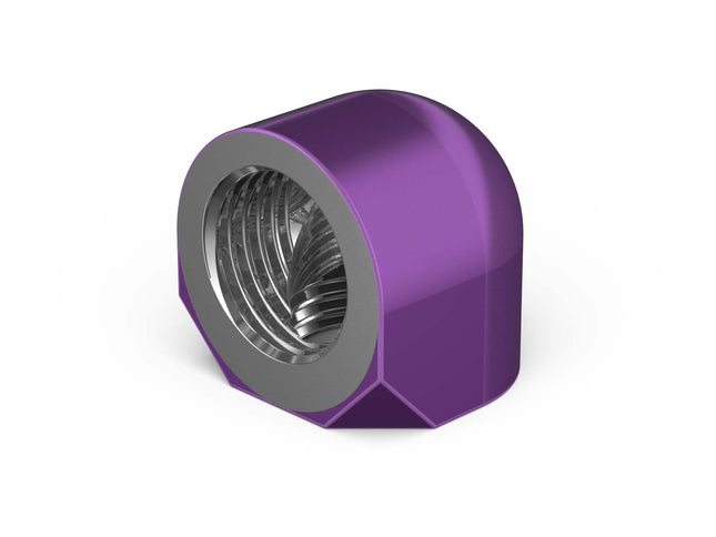 PrimoChill Female to Female G 1/4in. 90 Degree SX Elbow Fitting - Candy Purple