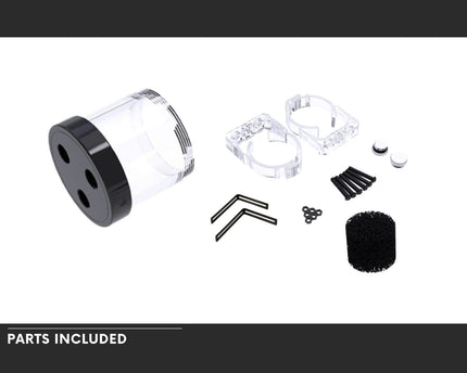 Bykski 60mm Add-On Reservoir Acrylic Tube/Mounting Kit, Available in 4 lengths (CT-F60-AL-V2) - 60MM