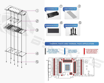 Bykski Durable Metal/POM GPU Water Block and Backplate For NVIDIA GeForce RTX 5090 AI 32G (N-RTX5090AI-SR) - Continuous Usage