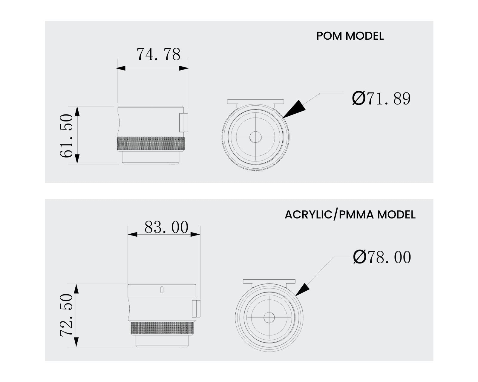 Bykski Silent PARX Stand Alone Pump (330L/H) - PMMA w/ 5v Addressable RGB (RBW) (CP-PARX-X) - PMMA