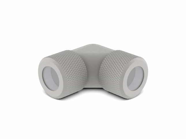 PrimoChill 12mm Rigid SX 90 Degree Fitting Set - TX Matte Silver