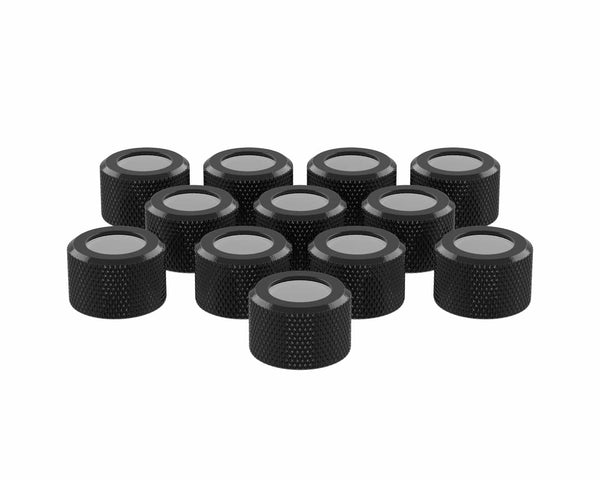 PrimoChill RMSX Replacement Cap Switch Over Kit - 12mm - Satin Black