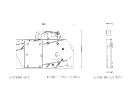 Bykski Full Coverage GPU Water Block for Zotac RTX 2060 OC HB / GTX 1660Ti  OC HA - Clear (N-ST2060HB-X)