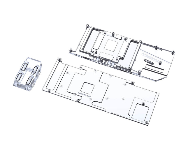 Bykski Full Coverage GPU Water Block w/ Integrated Active Backplate for Colorful iGame RTX 3090 (N-IG3090UL-TC)