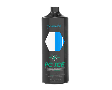 PrimoChill Ice - Computer WaterCooling Coolant, Low-Conductive, Transparent, Full Protection, Proudly Made in the USA (32oz/.9L) - Clear/UV Blue