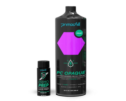 PrimoChill Opaque - Computer WaterCooling Show Coolant, Solid/Non-Transparent, Full Protection, Advanced User, PrimoPrep Included, Proudly Made in The USA (32oz/.9L) - Violet