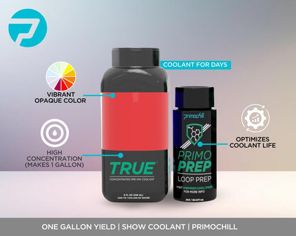 PrimoChill True Opaque - Computer WaterCooling Coolant, Concentrate, Solid/Non-Transparent, Full Protection, PrimoPrep Included, Proudly Made in the USA (Yields a Gallon of Coolant) - Razor Red SX