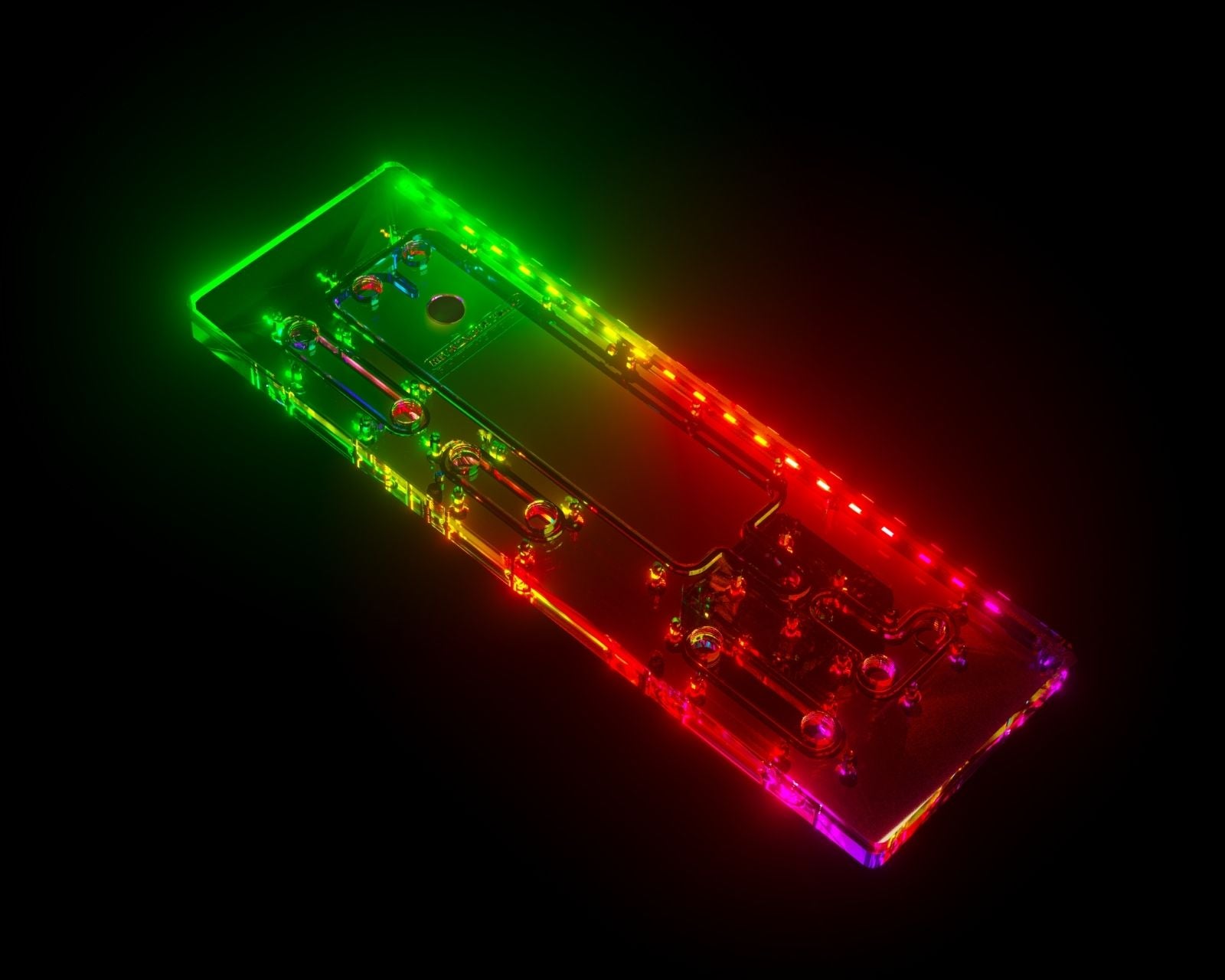 Raijintek Compatibile con Acheron 240 RBW Distro Plate - Acryl, D-RGB Raijintek Compatibile con Acheron 240 RBW Distro Plate - Acryl, D-RGB