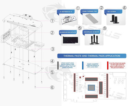 Bykski Full Coverage GPU Water Block and Backplate For ASRock Radeon RX 7900 XTX Taichi (A-AR7900XTX-X)