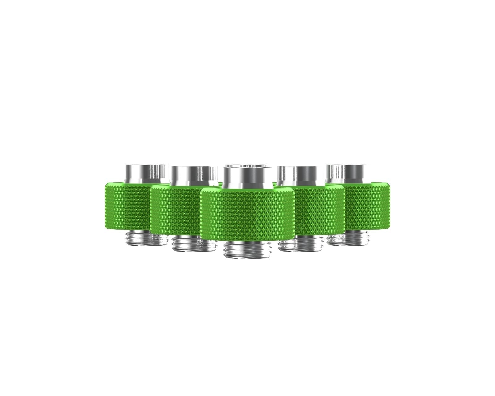 PrimoChill SecureFit SX - Premium Compression Fittings 6 Pack - For 1/2in ID x 3/4in OD Flexible Tubing (F-SFSX34-6) - Available in 20+ Colors, Custom Watercooling Loop Ready - Toxic Candy