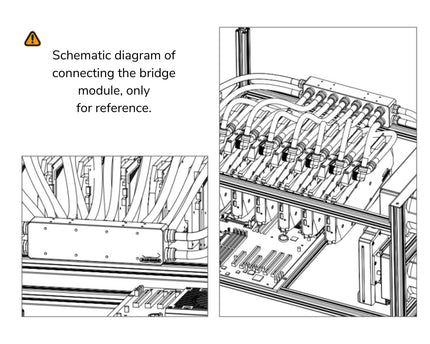 Bykski Durable Multi‑Port Parallel Workstation/Server Distribution Block, available in four sizes – Black POM (B-L2-BM-X-V2) - 4 Channels