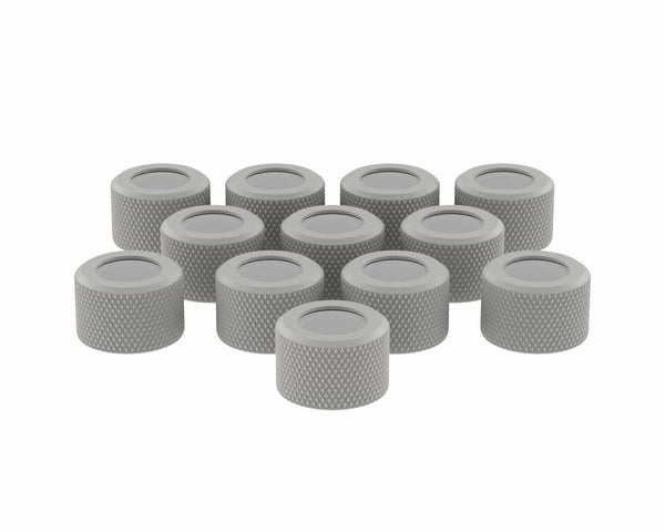 PrimoChill RMSX Replacement Cap Switch Over Kit - 12mm - TX Matte Silver