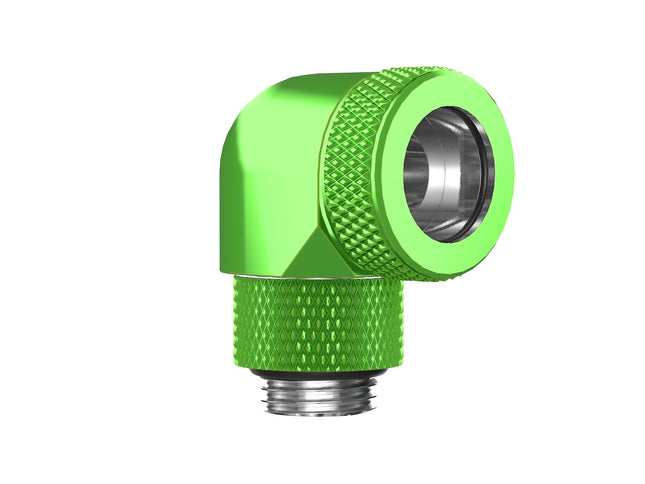 PrimoChill InterConnect SX Premium G1/4 to 90 Degree Adapter Fitting For 16MM Rigid Tubing (FA-G9016) - Toxic Candy