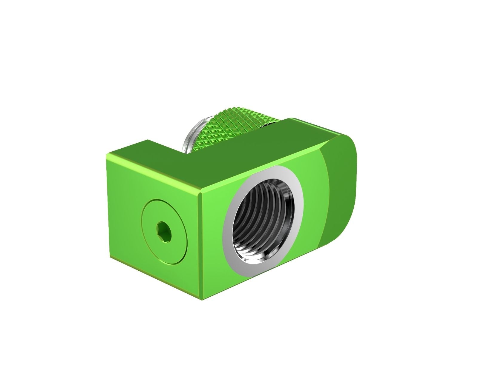PrimoChill Male to Female G 1/4in. Supported Offset Rotary Fitting - Toxic Candy