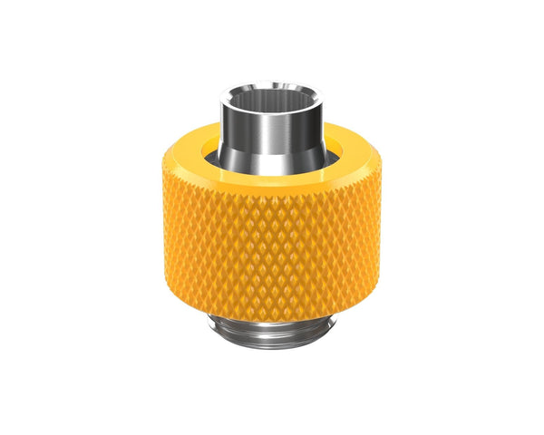 PrimoChill SecureFit SX - Premium Compression Fitting For 3/8in ID x 1/2in OD Flexible Tubing (F-SFSX12) - Available in 20+ Colors, Custom Watercooling Loop Ready - PrimoChill - KEEPING IT COOL Yellow