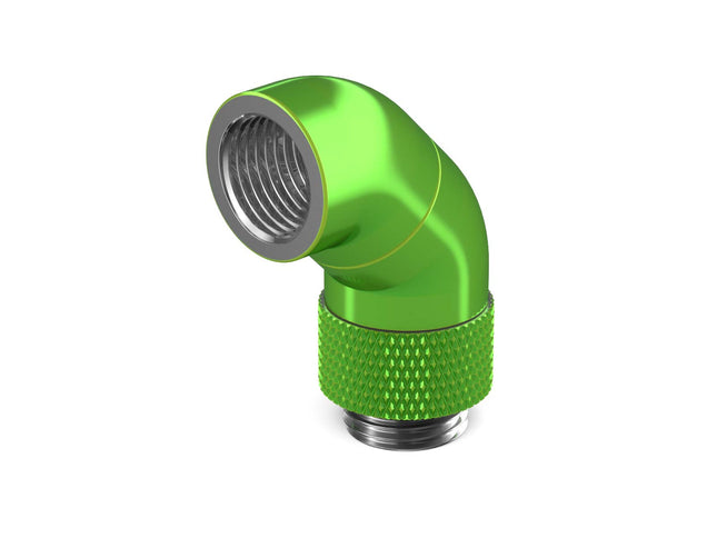 PrimoChill Male to Female G 1/4in. 90 Degree SX Dual Rotary Snake Fitting - Toxic Candy